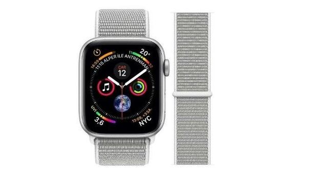 Apple Watch Series 4 44 mm Gümüş Rengi Alüminyum Kasa ve Loop Akıllı Saat